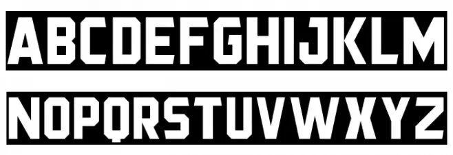 Black Streamer Шрифта ВЕРХНИЙ