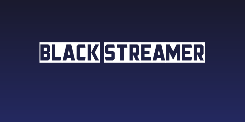 Black Streamer Social Header