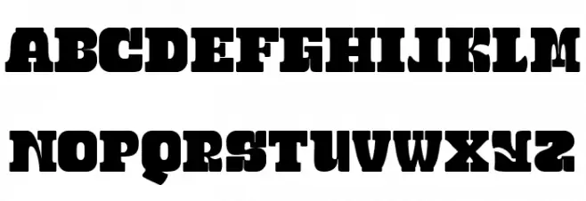 Black Street Bold Regular Шрифта ВЕРХНИЙ