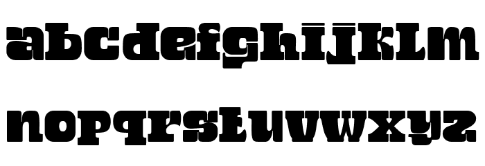 Black Street Bold Regular Font LOWERCASE