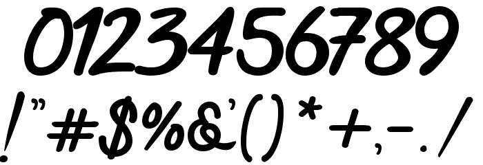 Black Street Font OTHER CHARS