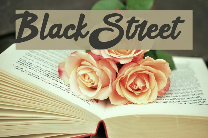 Black Street Font examples