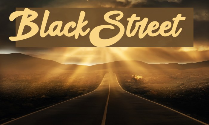 Black Street Font examples