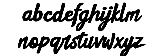Black Street Font LOWERCASE