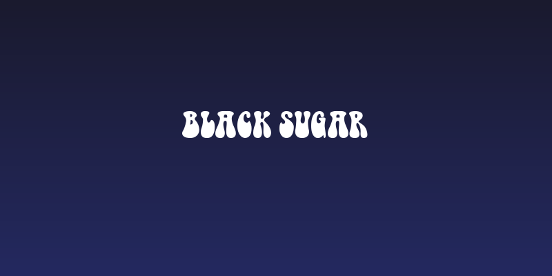 Black Sugar Social Header