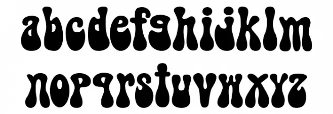 Black Sugar Schriftart Kleinbuchstaben