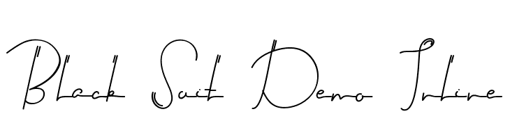 Black Suit Demo Inline  font caratteri gratis