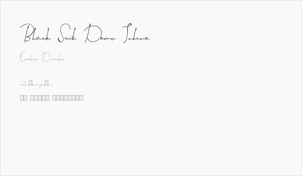 Black Suit Demo Inline Business Card