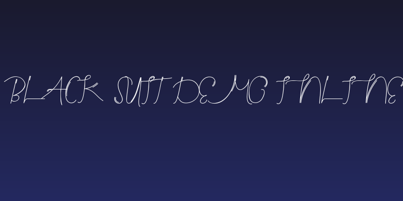 Black Suit Demo Inline Social Header