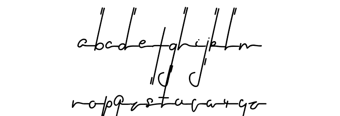 Black Suit Demo Inline Font LOWERCASE