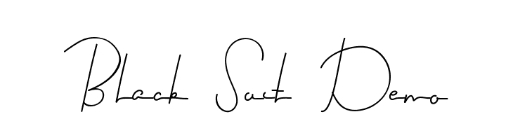 Black Suit Demo  Frei Schriftart Herunterladen