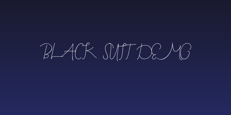 Black Suit Demo Social Header