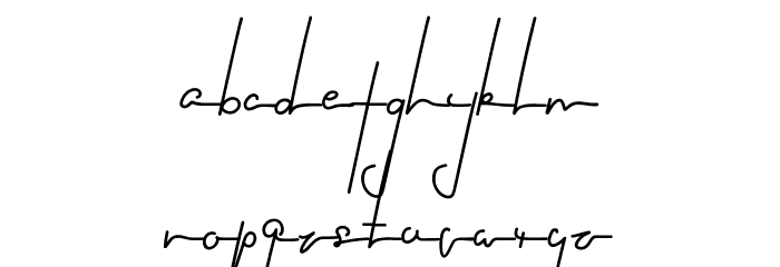 Black Suit Demo Font LOWERCASE