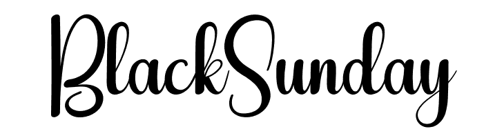 Black Sunday  Free Fonts Download