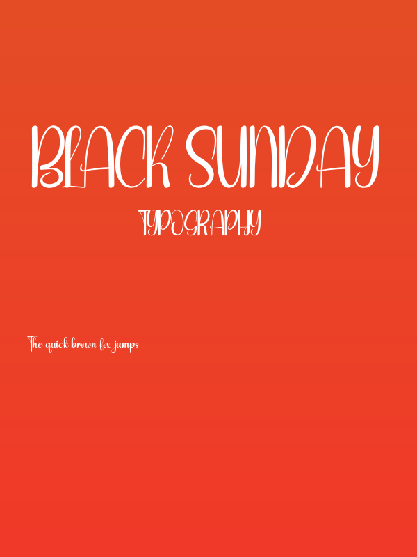 Black Sunday Poster