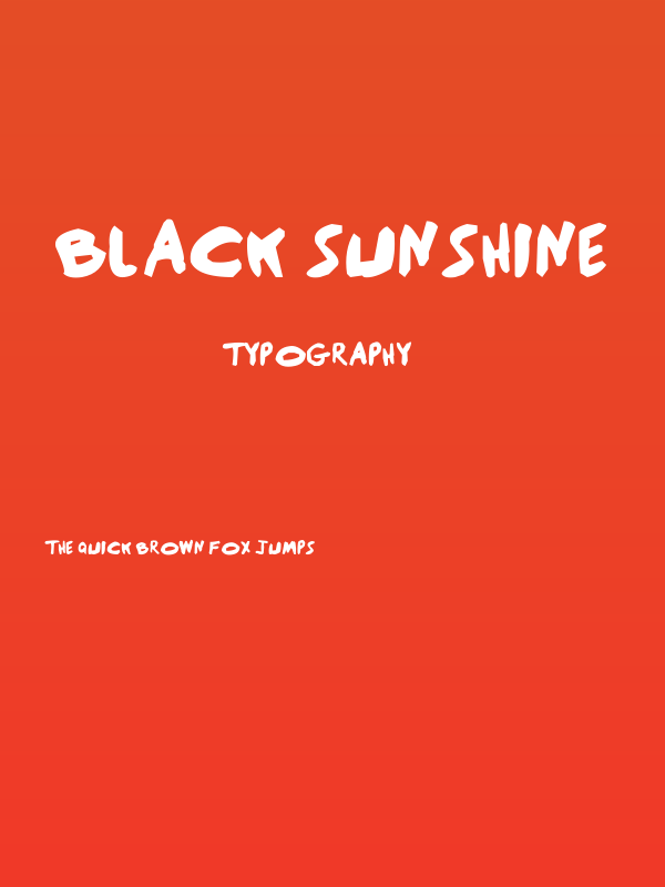 Black Sunshine Poster