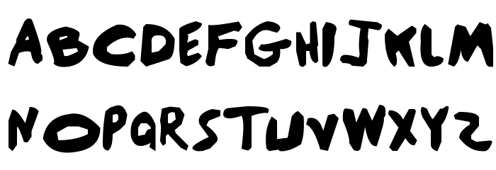 Black Sunshine Font LOWERCASE