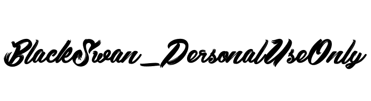 Black Swan_PersonalUseOnly  フリーフォントのダウンロード