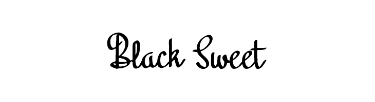 Black Sweet Fonte