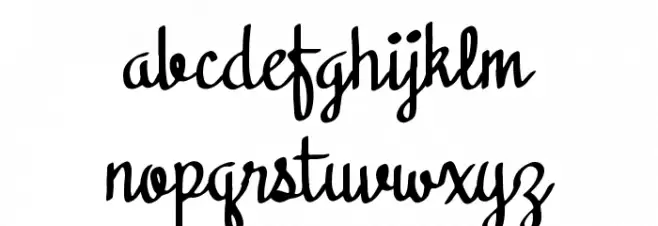 Black Sweet Caratteri MINUSCOLO