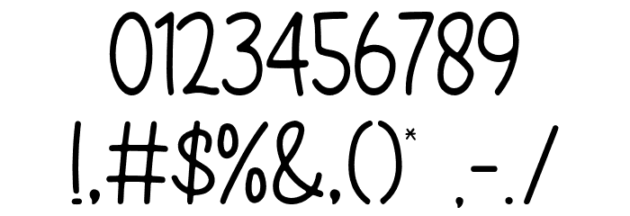 Black Tea Font OTHER CHARS