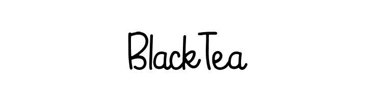 Black Tea  les polices de caractères gratuit tlcharger