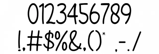 Black Tea Font OTHER CHARS