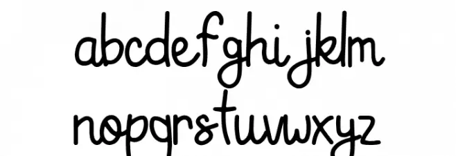 Black Tea Schriftart Kleinbuchstaben
