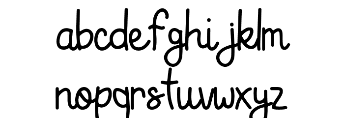 Black Tea Font LOWERCASE
