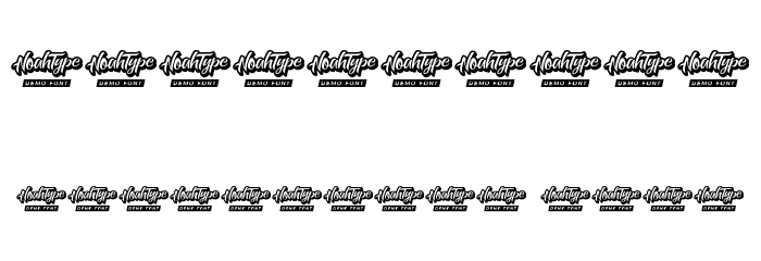 Black Team Demo Roughen Font OTHER CHARS