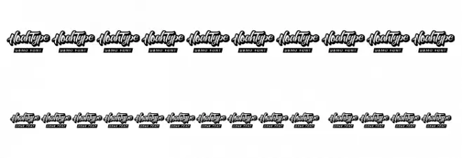 Black Team Demo Roughen Font OTHER CHARS