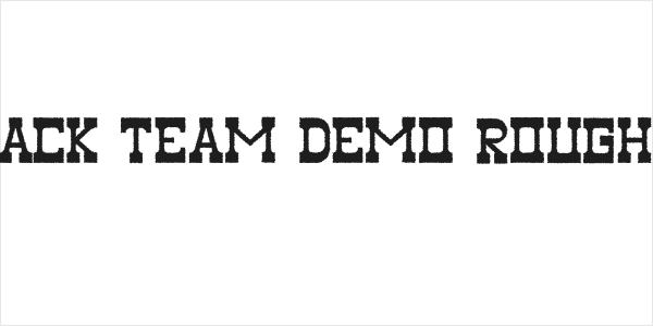 Black Team Demo Roughen Logo
