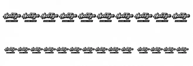 Black Team Demo Font OTHER CHARS