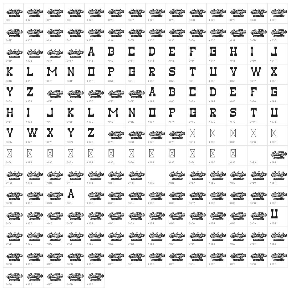 Black Team Demo Character Map