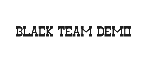 Black Team Demo Logo