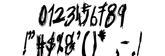 Black Terror Font OTHER CHARS