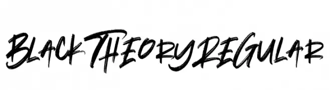 Black Theory Regular  Fuentes Gratis Descargar