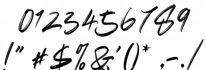 Black Theory Regular Font OTHER CHARS