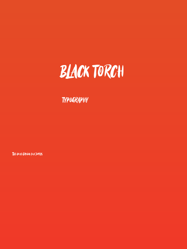 Black Torch Poster