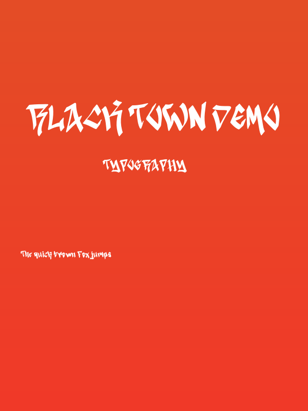 Black Town Demo Poster