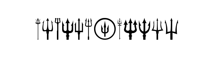 Black Trident  Frei Schriftart Herunterladen