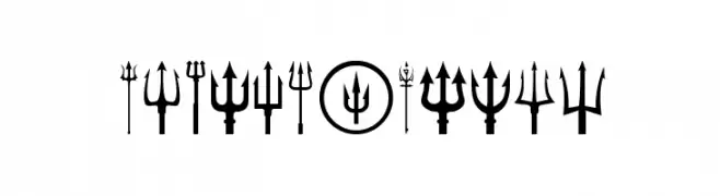 Black Trident  Fuentes Gratis Descargar