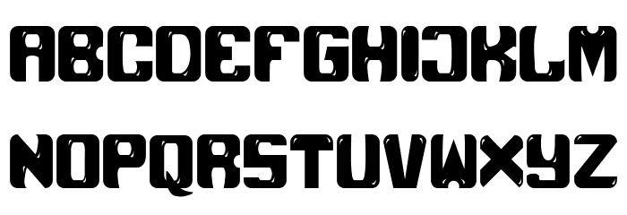Black Unicorn Font LOWERCASE