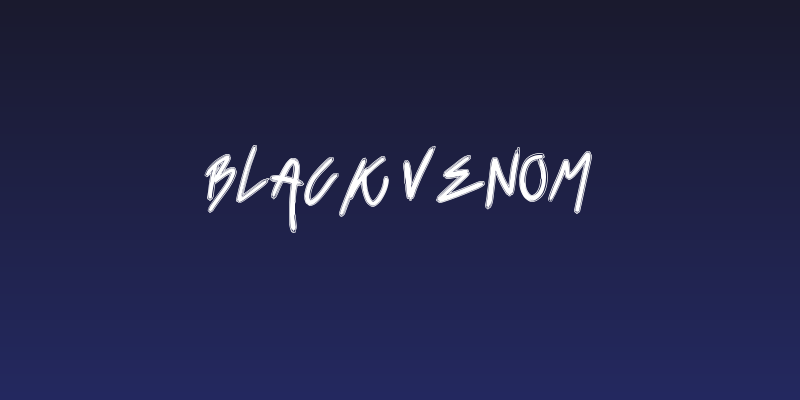 Black Venom Social Header