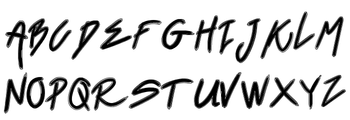 Black Venom Font LOWERCASE