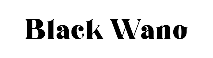 Black Wano  フリーフォントのダウンロード