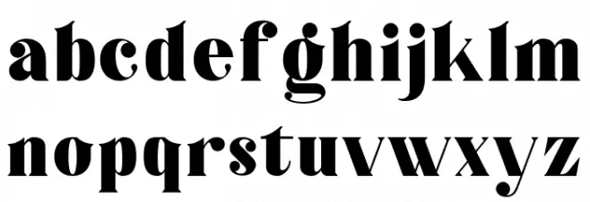 Black Wano خط أحرف صغيرة