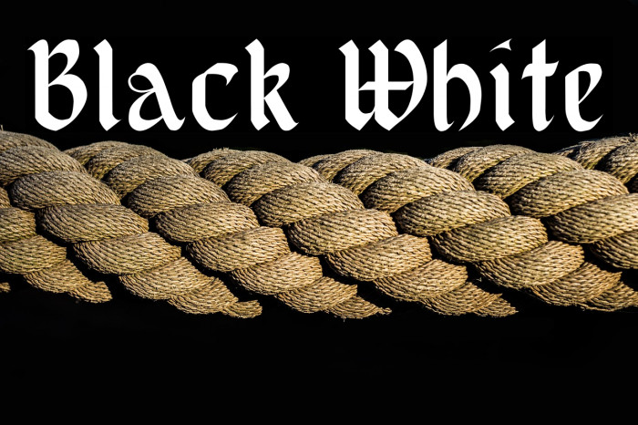 Black White Example 3