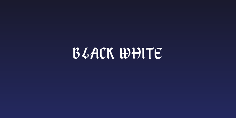 Black White Social Header