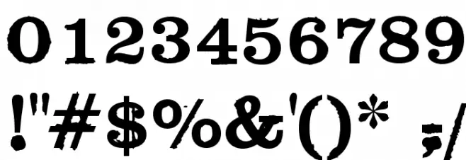 Black Widow Font OTHER CHARS